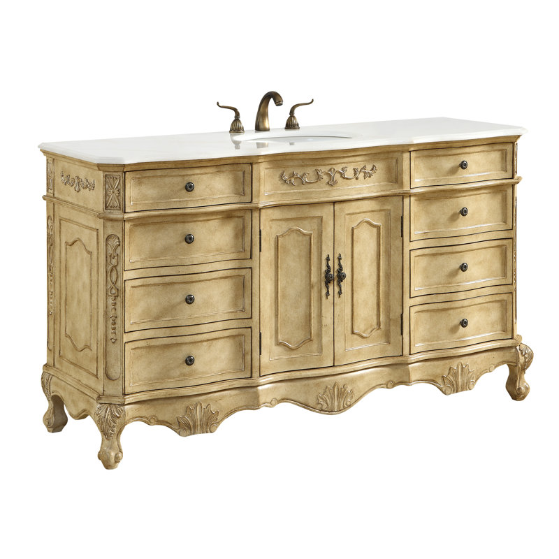 Elegant Lighting 60" Single Bathroom Vanity Set & Reviews Perigold